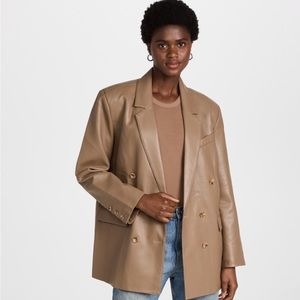 Pistola Denim Roman faux leather blazer